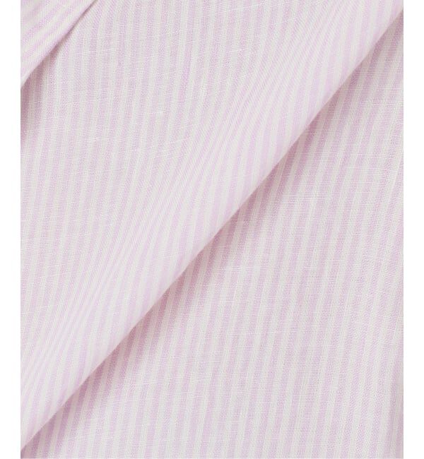 Spick and Span「《ゆったりサイズ》追加 80リネンカシュクール ビッグシャツ」|シャツ・ブラウス|