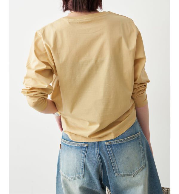 Spick and Span「La Hutte / ラ ユット 別注ロゴ刺しゅう L/S Tee*」|Tシャツ・カットソー|