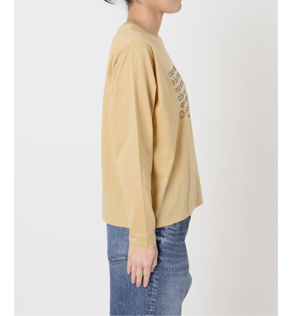 Spick and Span「La Hutte / ラ ユット 別注ロゴ刺しゅう L/S Tee*」|Tシャツ・カットソー|