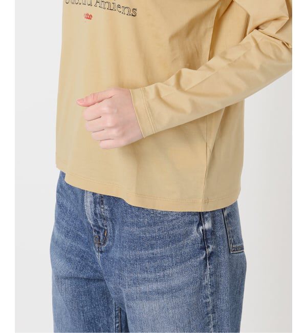 Spick and Span「La Hutte / ラ ユット 別注ロゴ刺しゅう L/S Tee*」|Tシャツ・カットソー|