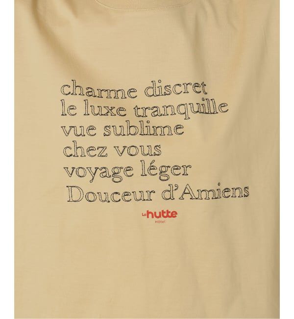 Spick and Span「La Hutte / ラ ユット 別注ロゴ刺しゅう L/S Tee*」|Tシャツ・カットソー|