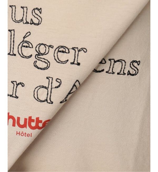 Spick and Span「La Hutte / ラ ユット 別注ロゴ刺しゅう L/S Tee*」|Tシャツ・カットソー|