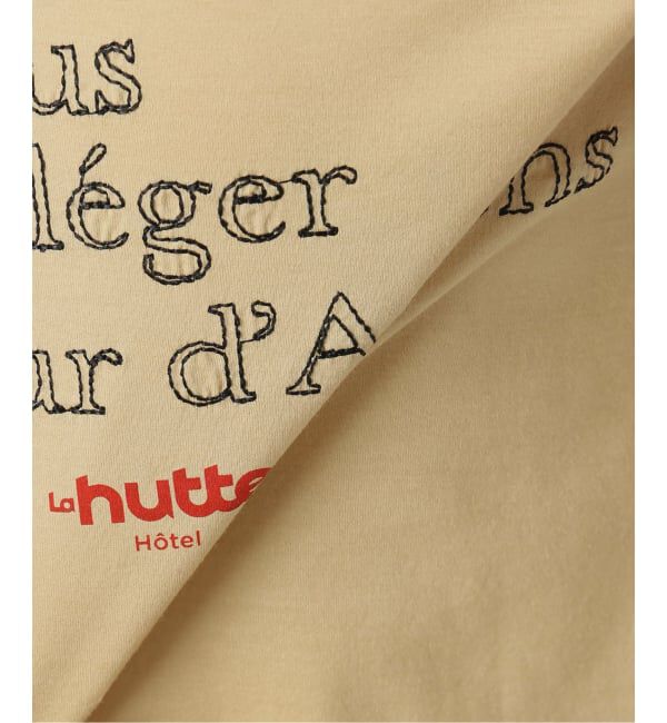 Spick and Span「La Hutte / ラ ユット 別注ロゴ刺しゅう L/S Tee*」|Tシャツ・カットソー|