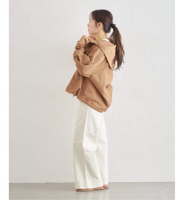 U by SPICK&SPAN「《WEB限定 / 追加》コットン/ナイロングログランフレアブルゾン」|ブルゾン・スタジャン|