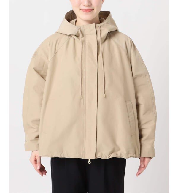 U by SPICK&SPAN「《WEB限定 / 追加》コットン/ナイロングログランフレアブルゾン」|ブルゾン・スタジャン|