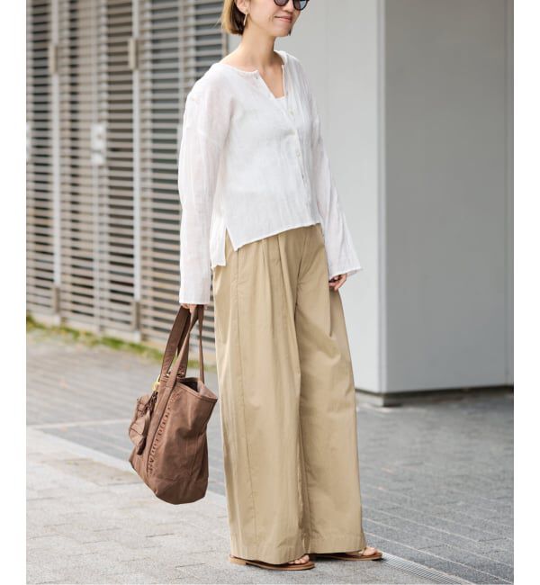 FRAMeWORK「≪洗濯機洗い可≫コットンナイロンタックパンツ」|その他|