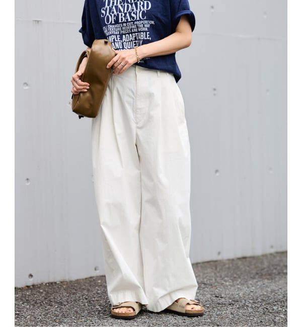 FRAMeWORK「≪洗濯機洗い可≫コットンナイロンタックパンツ」|その他|