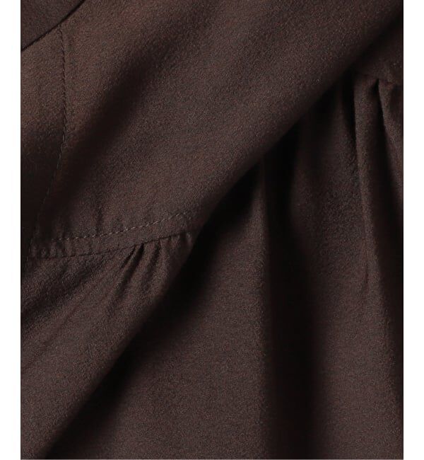 U by SPICK&SPAN「《予約》シルキーシフォンギャザーブラウス」|シャツ・ブラウス|