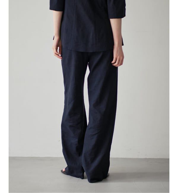 NOBLE「ELENI/エルニ ラスターストレッチパンツ」|スラックス|