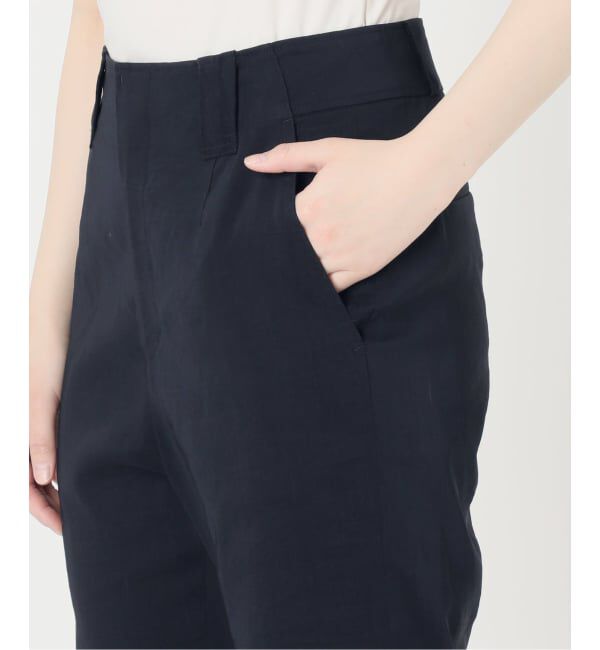 NOBLE「ELENI/エルニ ラスターストレッチパンツ」|スラックス|