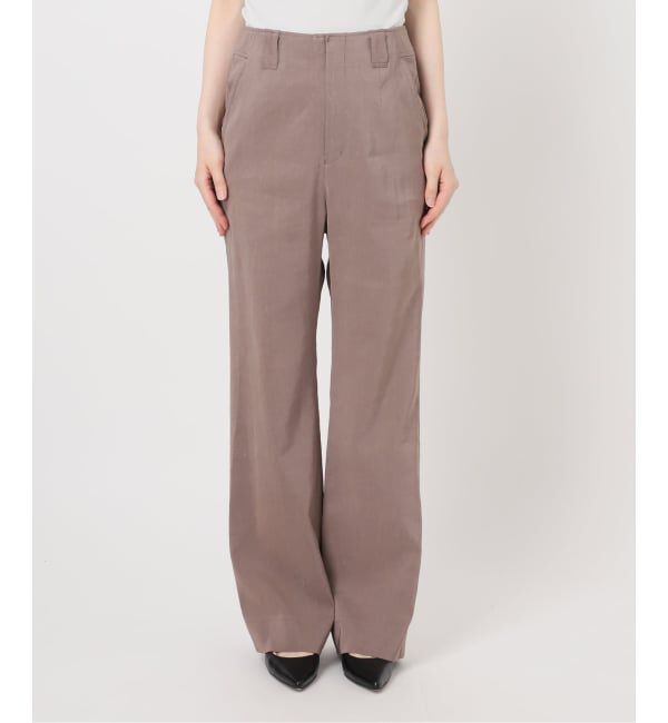 NOBLE「ELENI/エルニ ラスターストレッチパンツ」|スラックス|