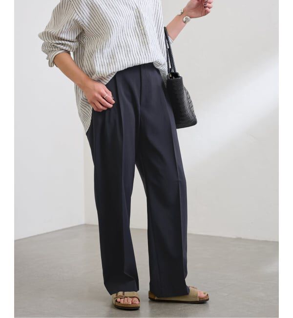 FRAMeWORK「≪追加予約≫撥水強撚PEバレルパンツ 2」|スラックス|