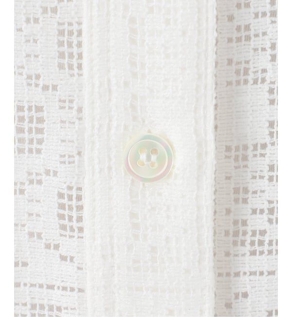 Spick and Span「《追加予約》PEレースフレンチスリーブシャツ」|シャツ・ブラウス|