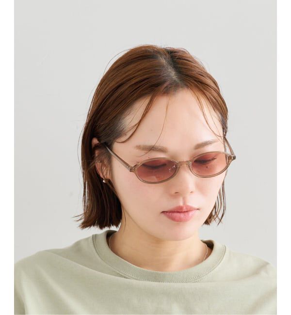 U by SPICK&SPAN「《予約》NOEYEDIA/ノーアイディア オーバル サングラス」|サングラス|ブラウン