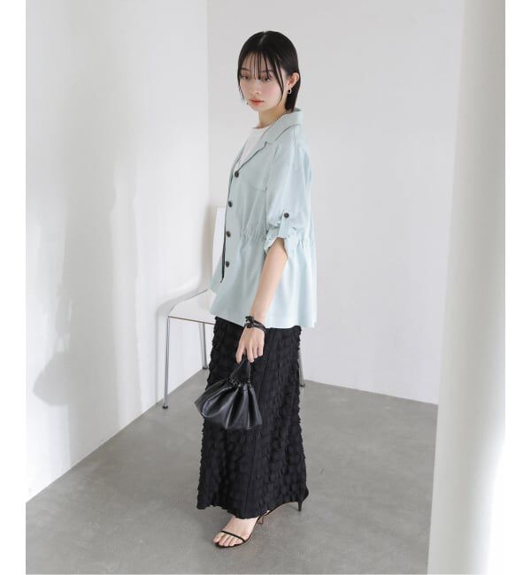  「【洗える】リネン混ワークシャツジャケット」|その他|