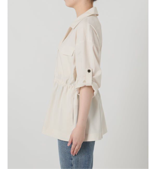  「【洗える】リネン混ワークシャツジャケット」|その他|