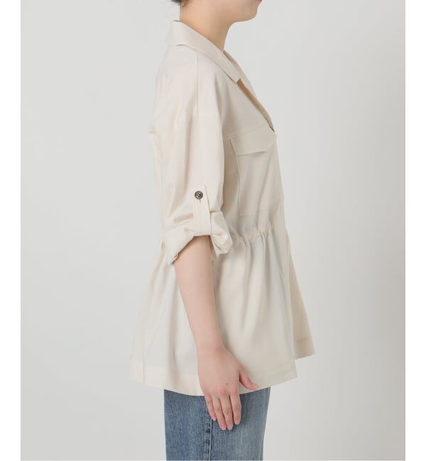  「【洗える】リネン混ワークシャツジャケット」|その他|