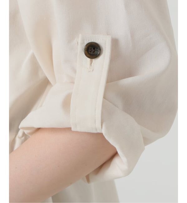  「【洗える】リネン混ワークシャツジャケット」|その他|