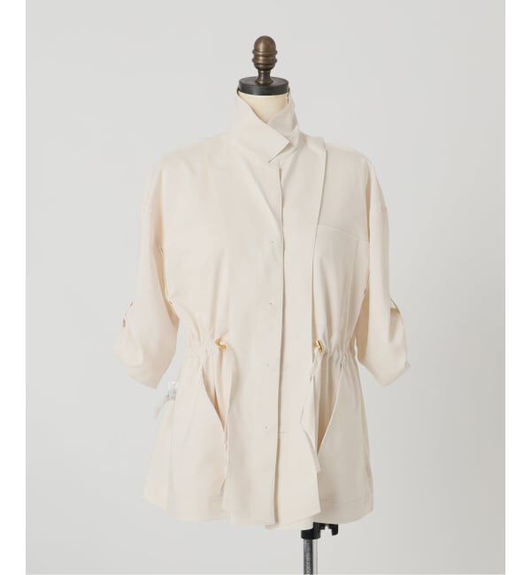  「【洗える】リネン混ワークシャツジャケット」|その他|