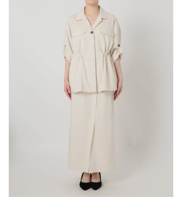  「【洗える】リネン混ワークシャツジャケット」|その他|