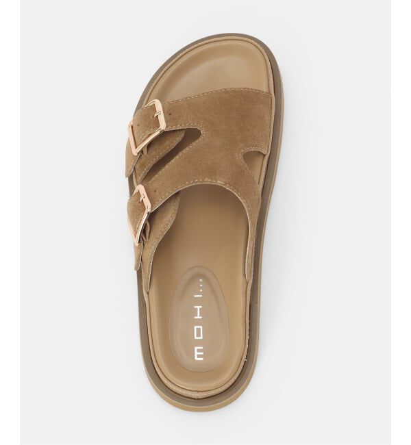  「MOHI/モヒ Wベルトサンダル/ スエード」|サンダル|