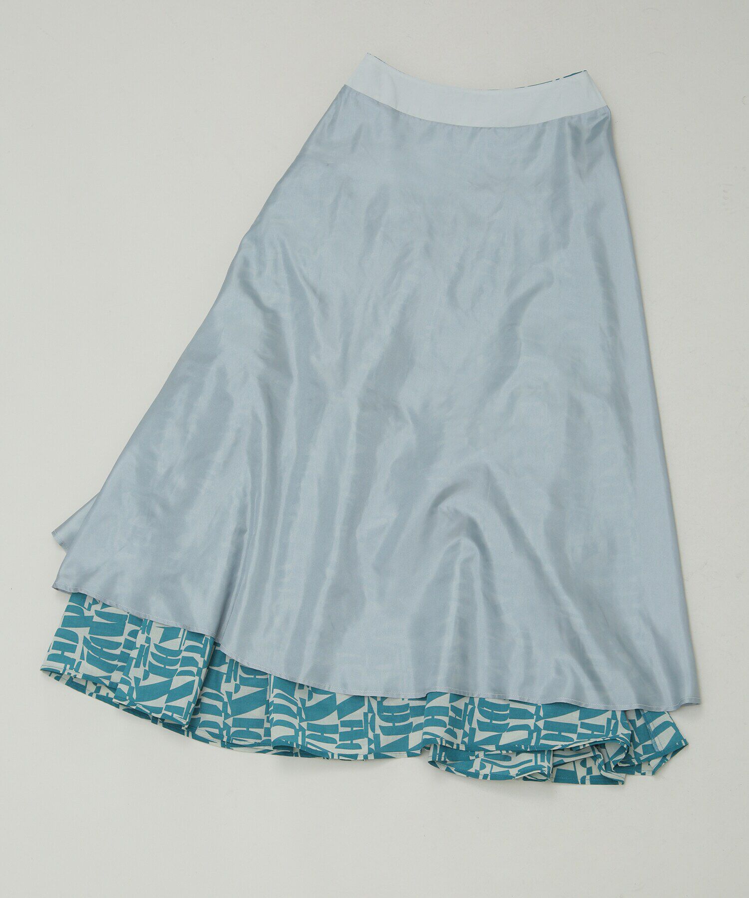 nano･universe「LB.03/幾何学柄ティアードスカート」|スカート|