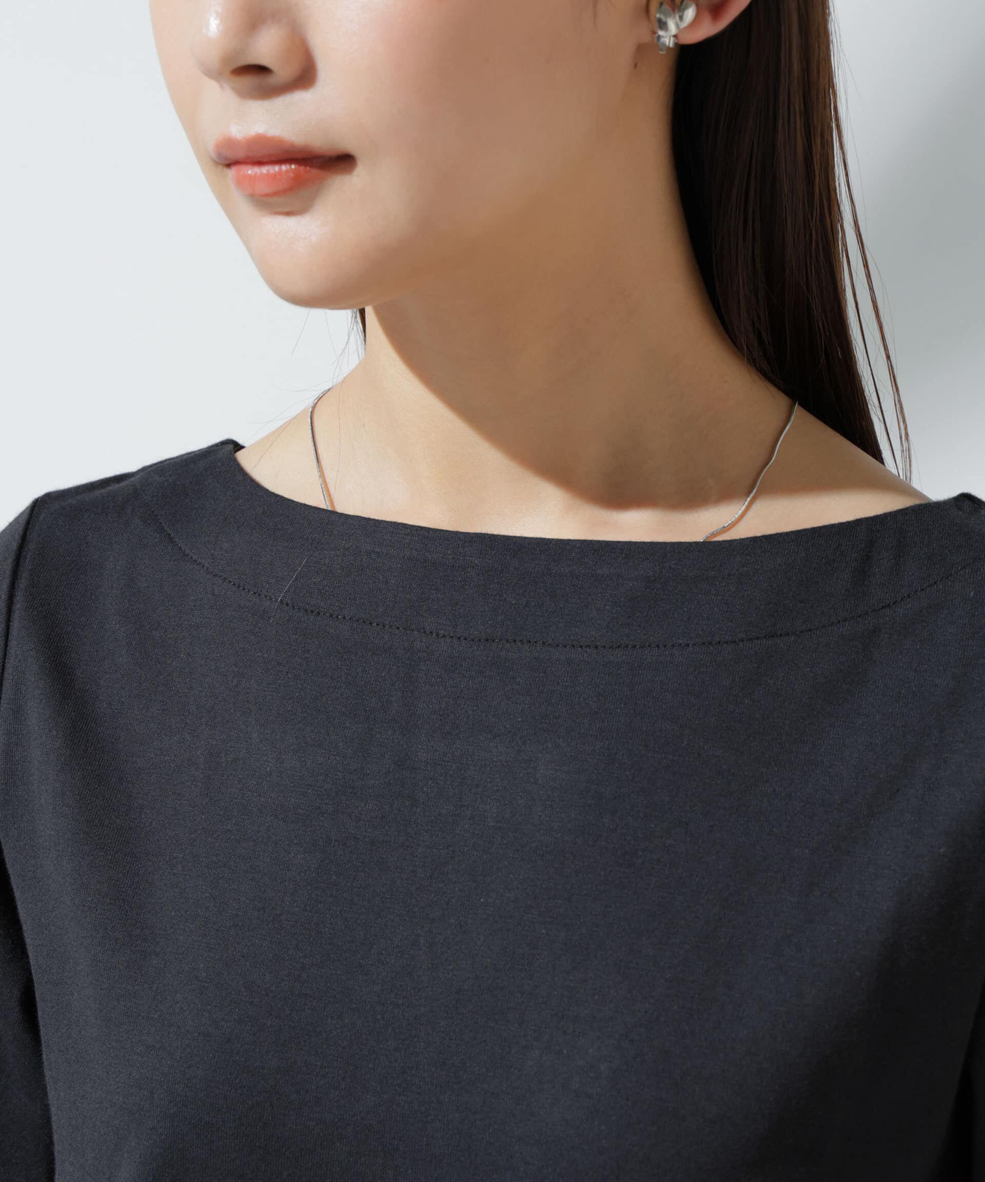 nano･universe「Anti Soaked(R) 汗染み防止 ボートネックTシャツ」|Tシャツ・カットソー|