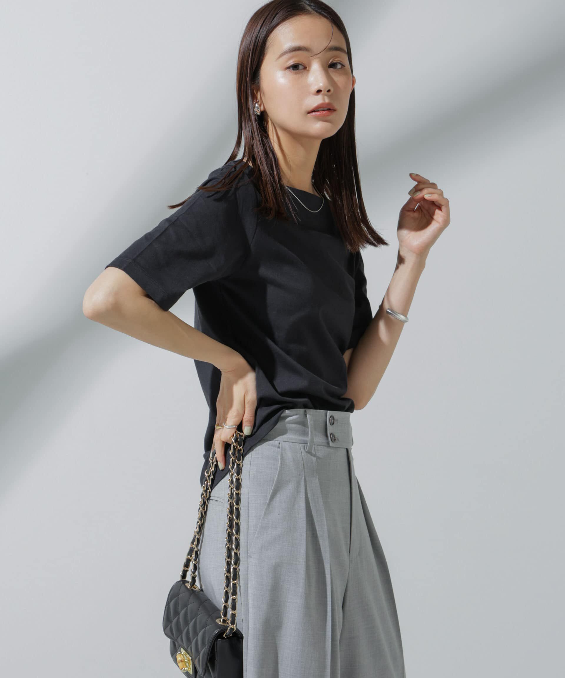 nano･universe「Anti Soaked(R) 汗染み防止 ボートネックTシャツ」|Tシャツ・カットソー|