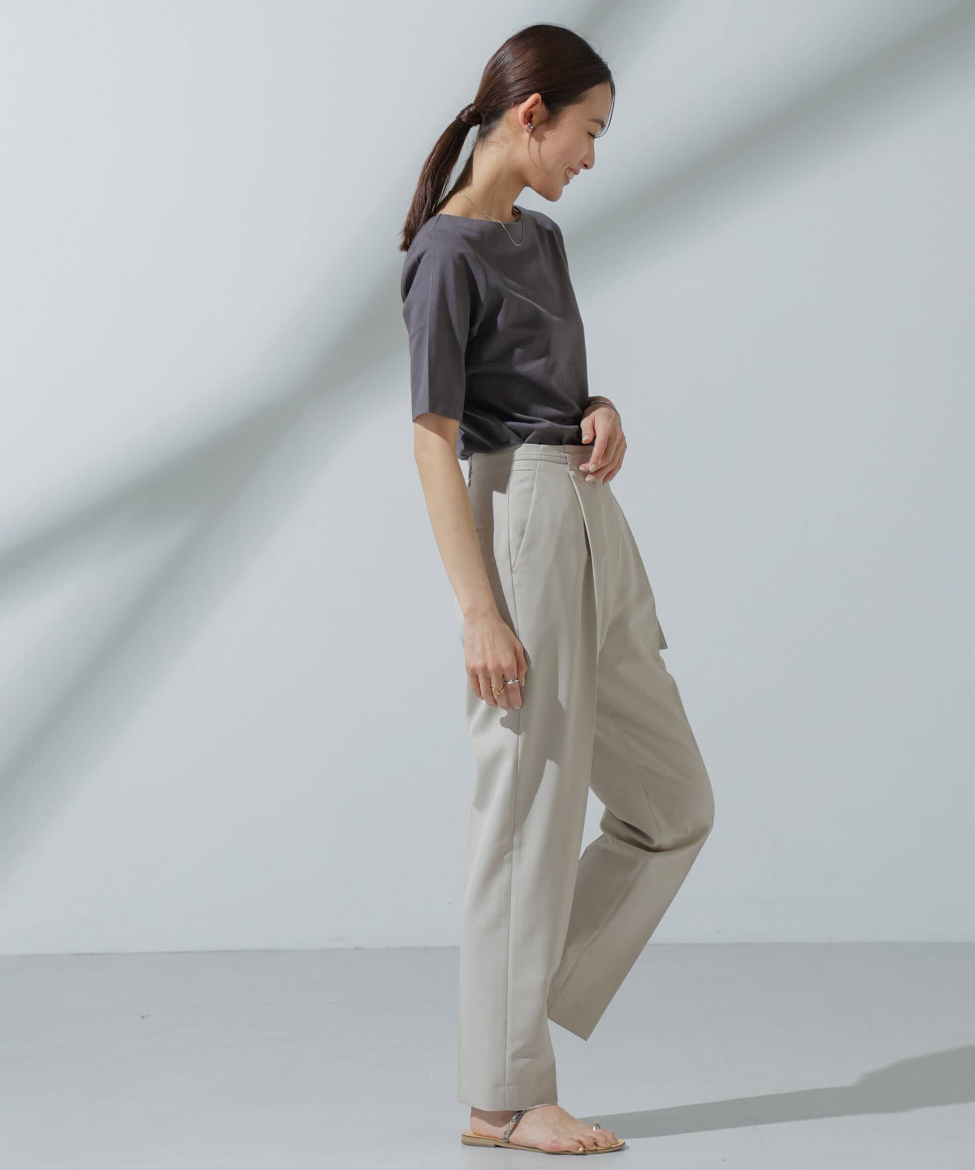 nano･universe「Anti Soaked(R) 汗染み防止 ボートネックTシャツ」|Tシャツ・カットソー|