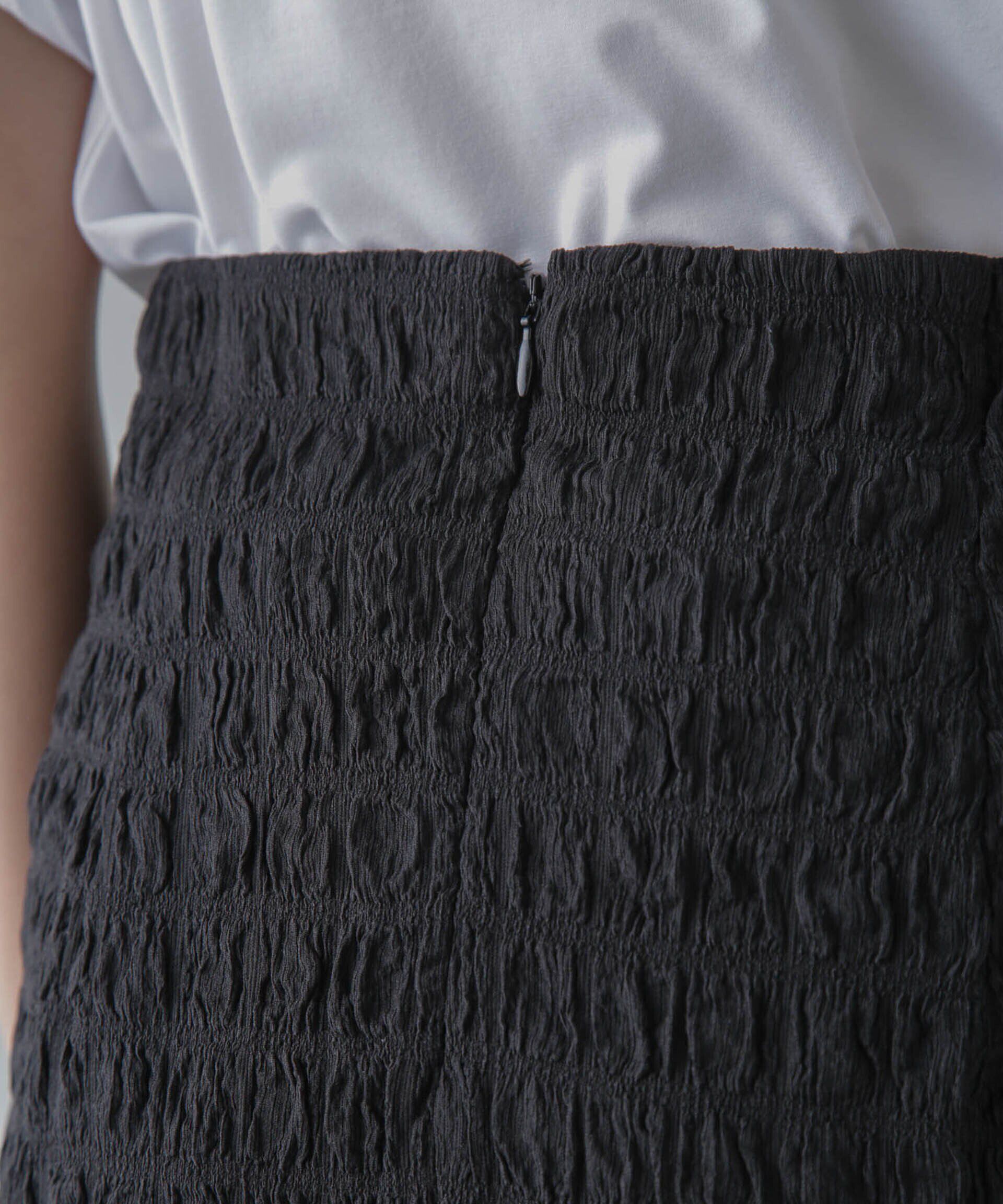 nano･universe「フクレシャーリングタイトスカート（セットアップ可）」|スカート|