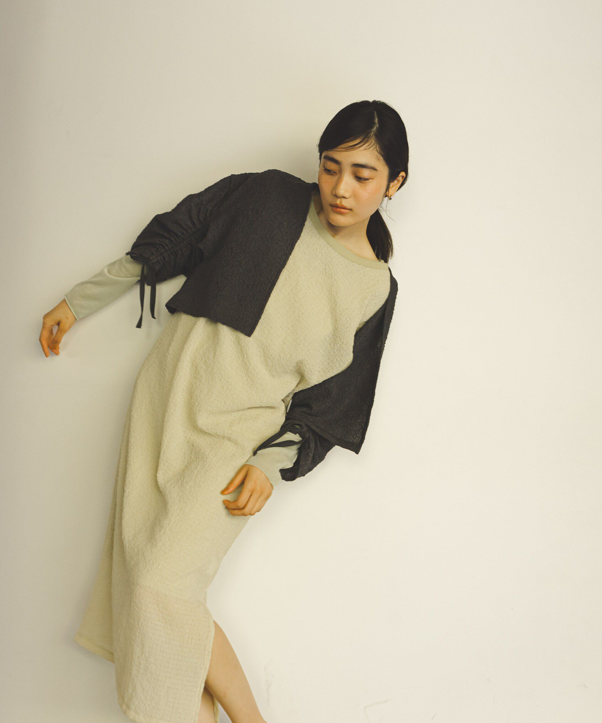 nano･universe「シャーリングドロストカーディガン」|Tシャツ・カットソー|