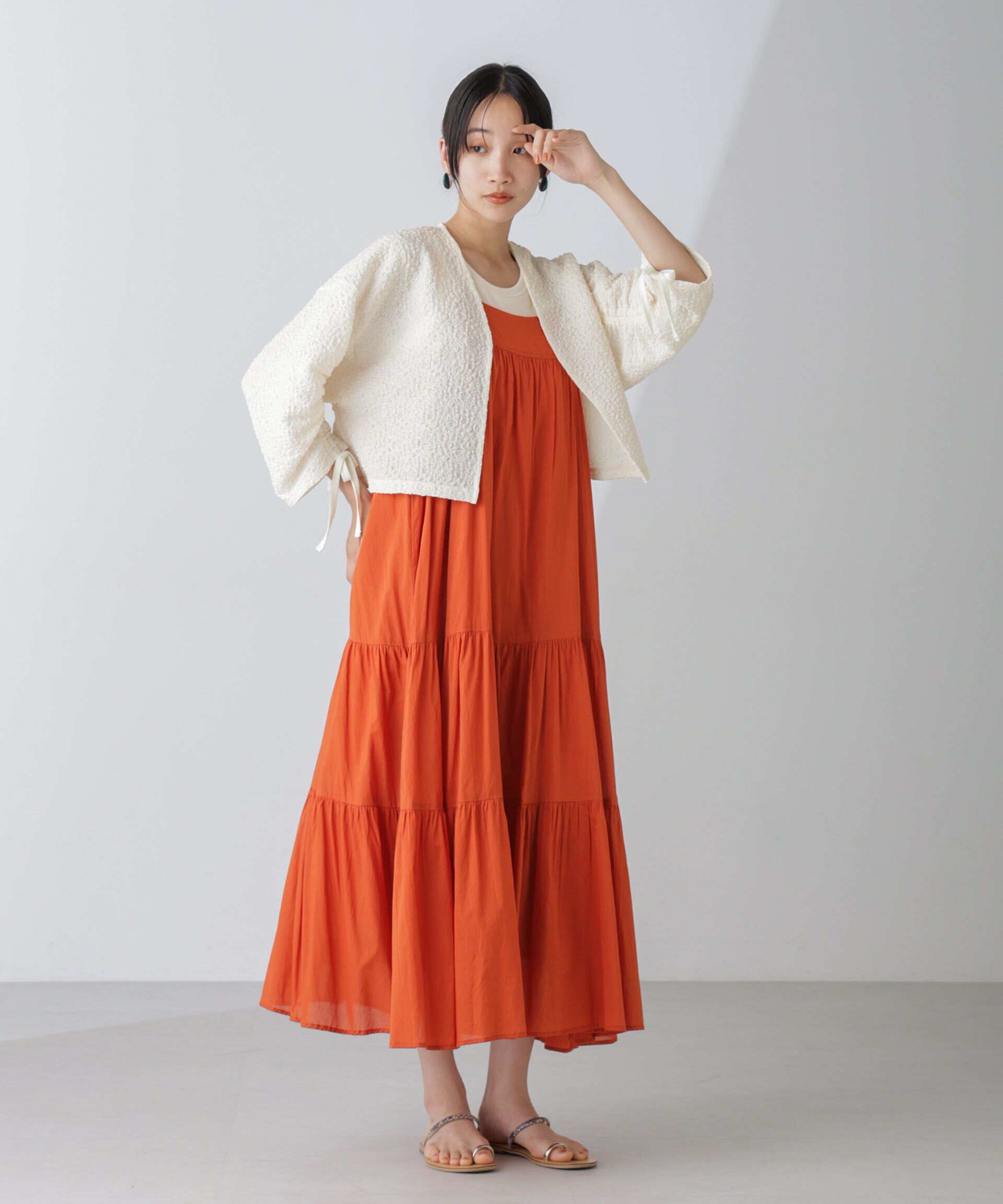 nano･universe「シャーリングドロストカーディガン」|Tシャツ・カットソー|