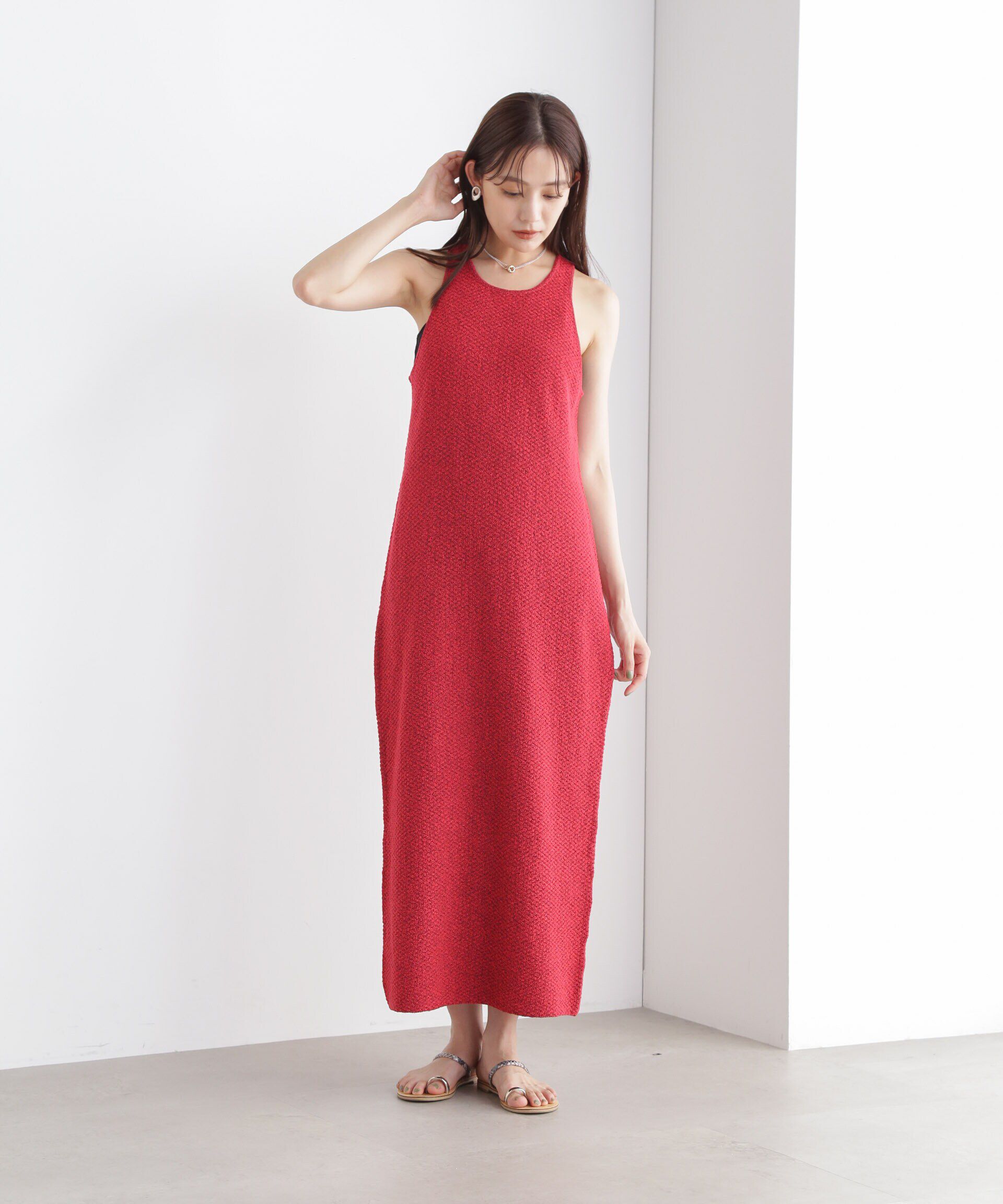 nano･universe「アメスリニットワンピース」|ワンピース|D.レッド1
