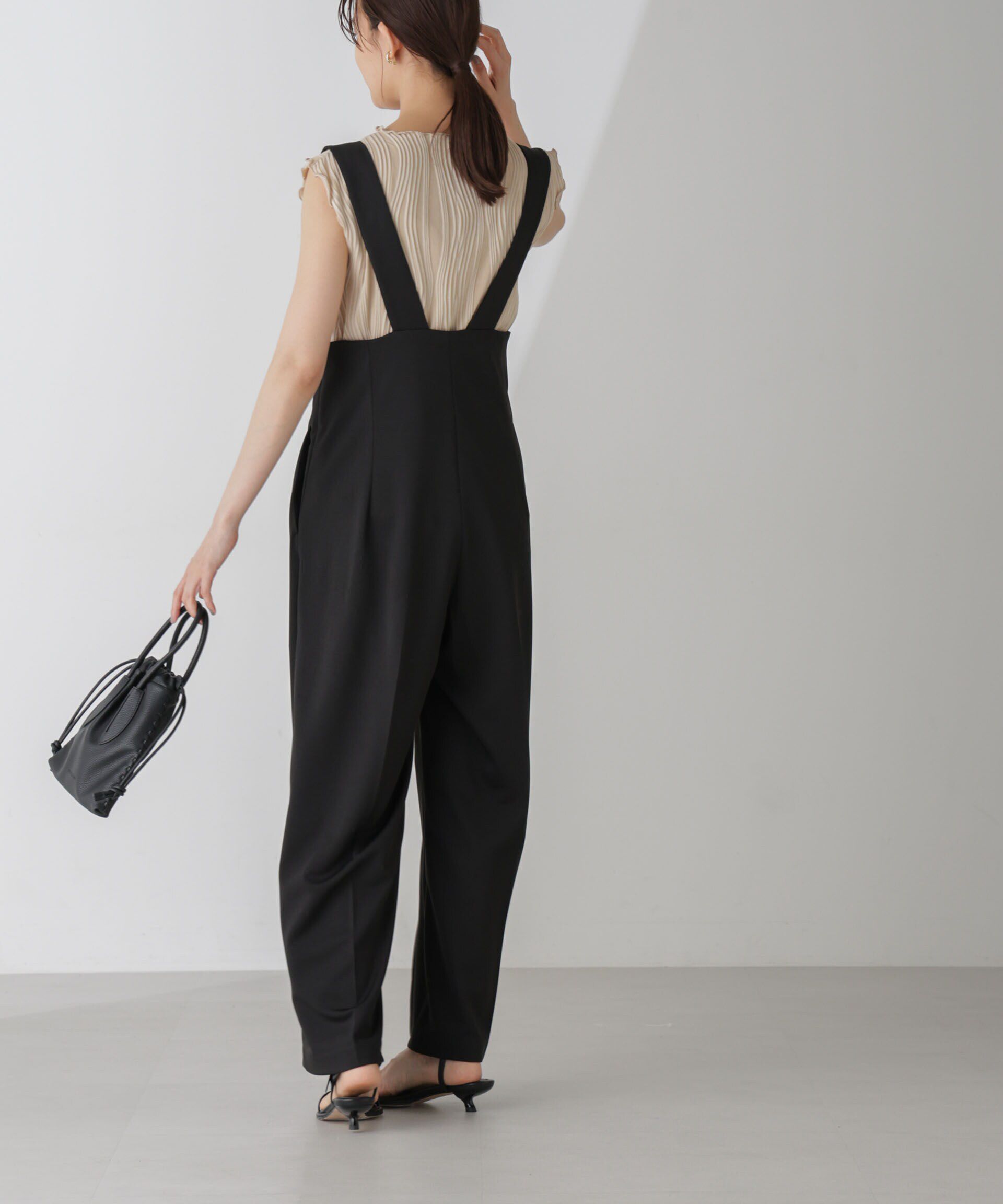 nano･universe「サス付きハイウエストパンツ」|ワンピース|