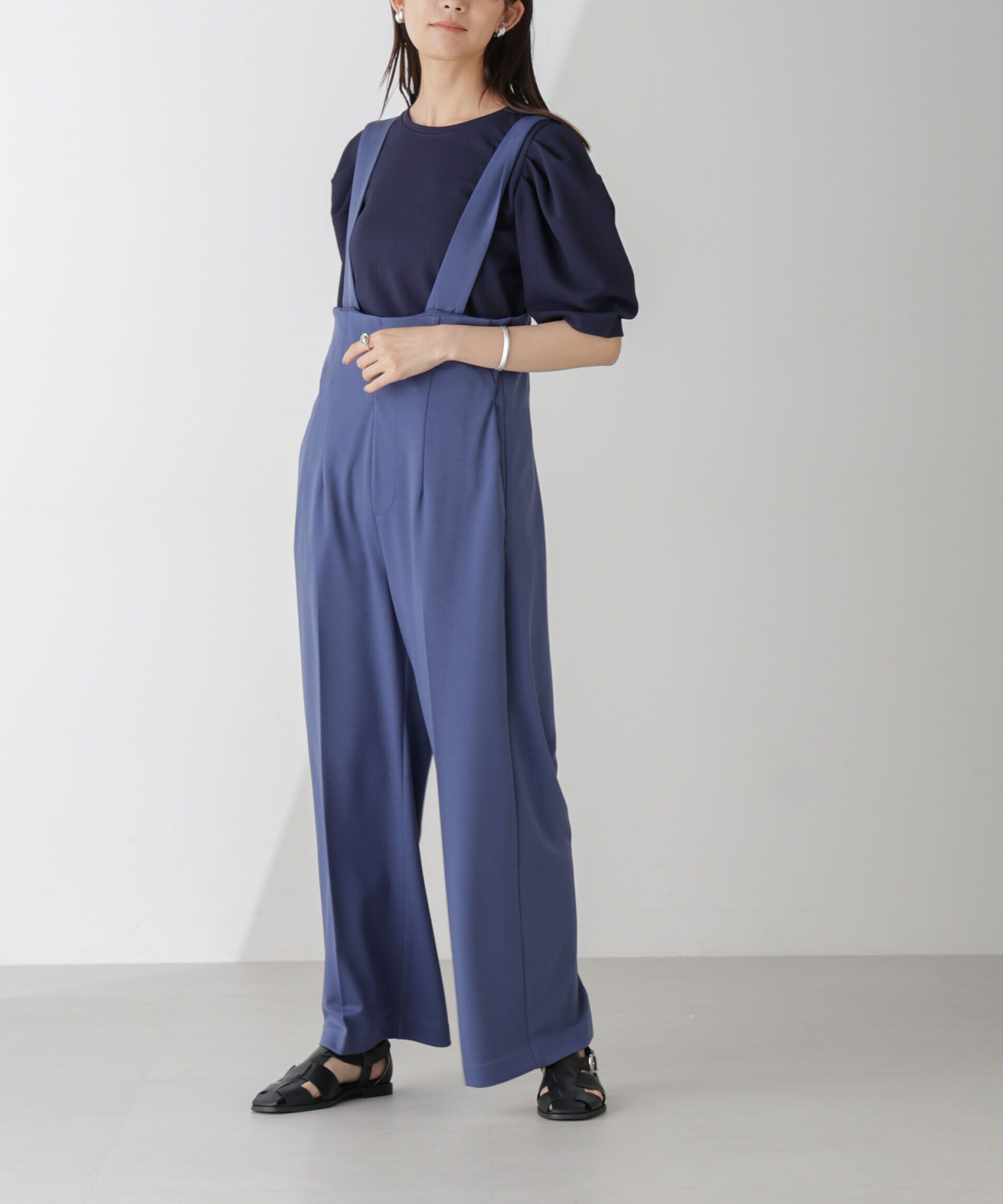 nano･universe「サス付きハイウエストパンツ」|ワンピース|