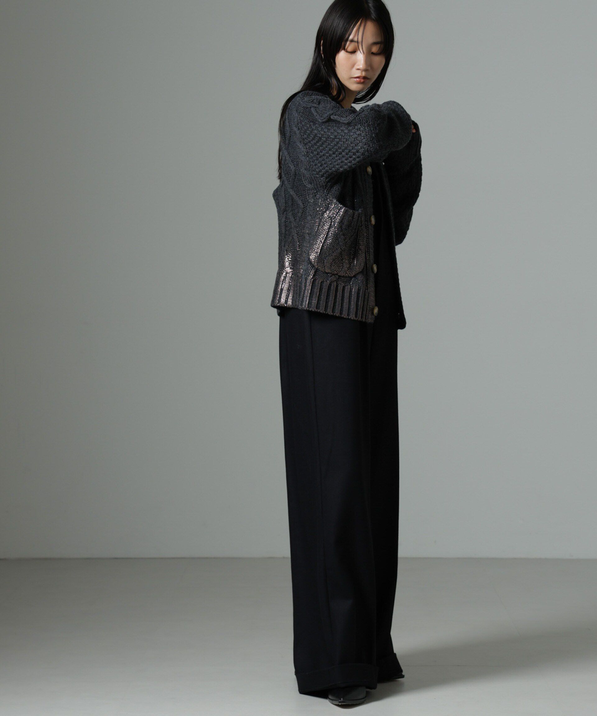 nano･universe「LOGAN/Foil カーディガン」|ニット・セーター|