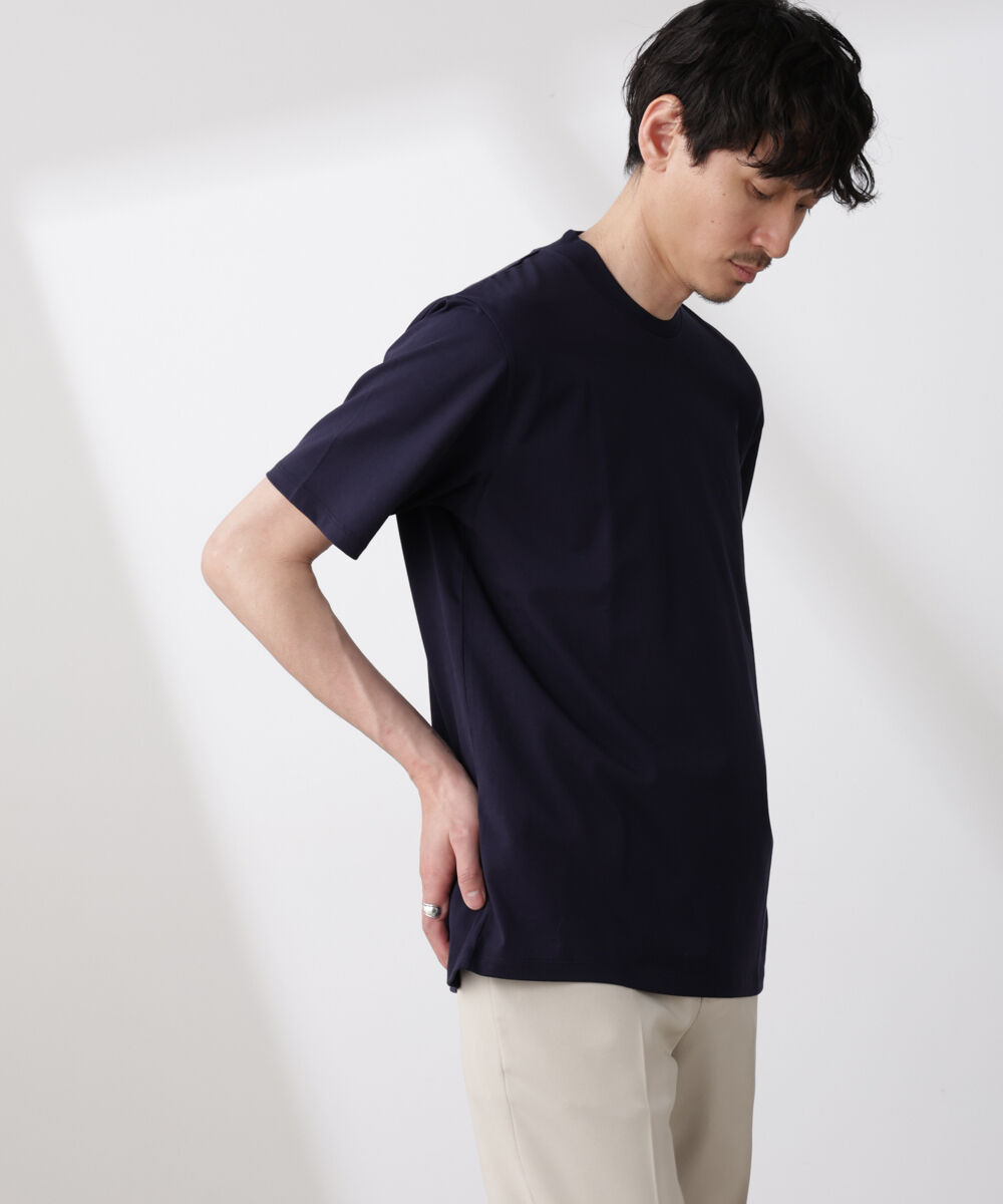 nano･universe「ジャケT(R) クルーネック 半袖」|Tシャツ・カットソー|