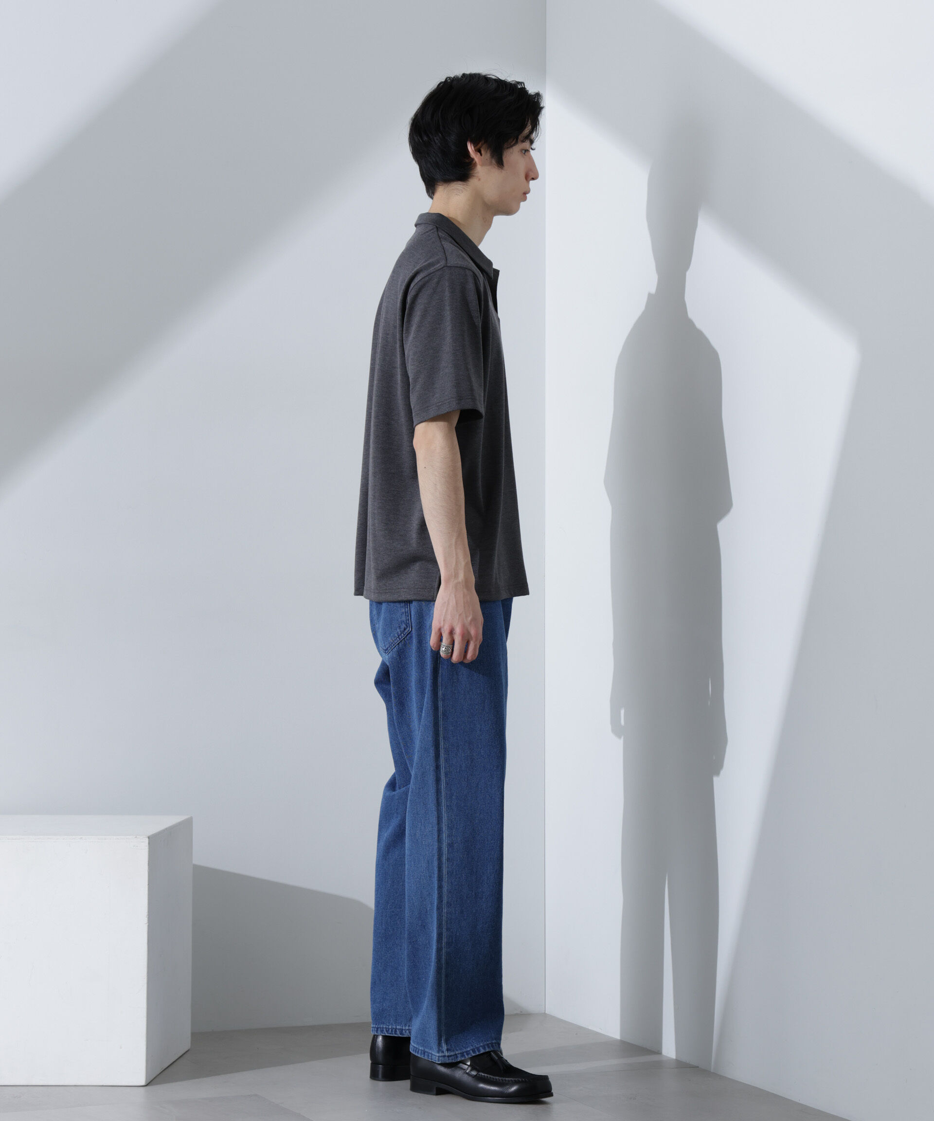 nano･universe「Pe/Ry鹿の子ポロシャツ 半袖」|Tシャツ・カットソー|