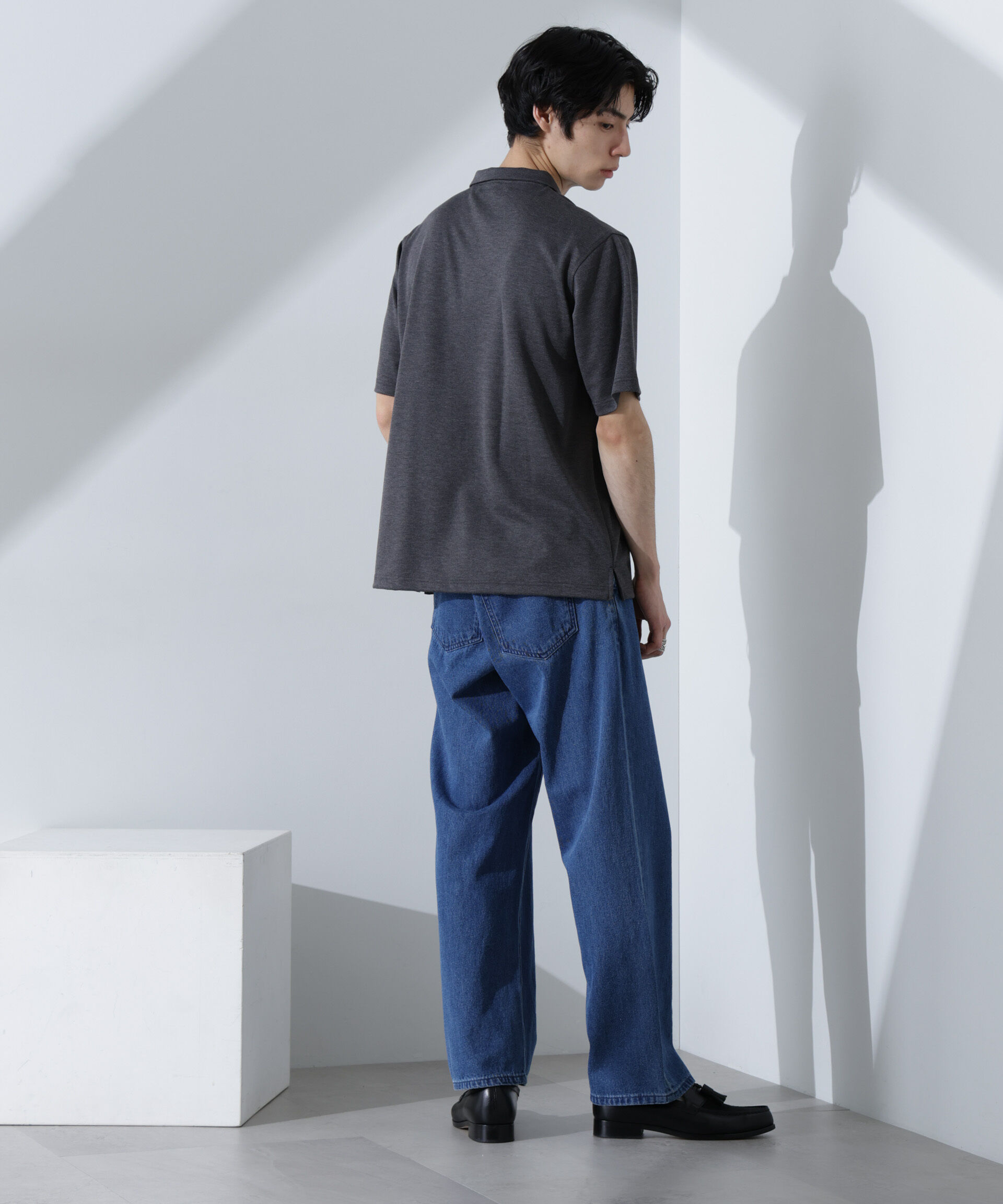 nano･universe「Pe/Ry鹿の子ポロシャツ 半袖」|Tシャツ・カットソー|