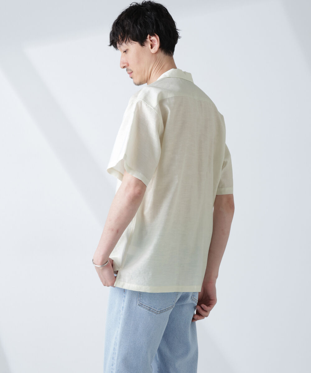 nano･universe「オープンカラーキューバシャツ」|シャツ・ブラウス|