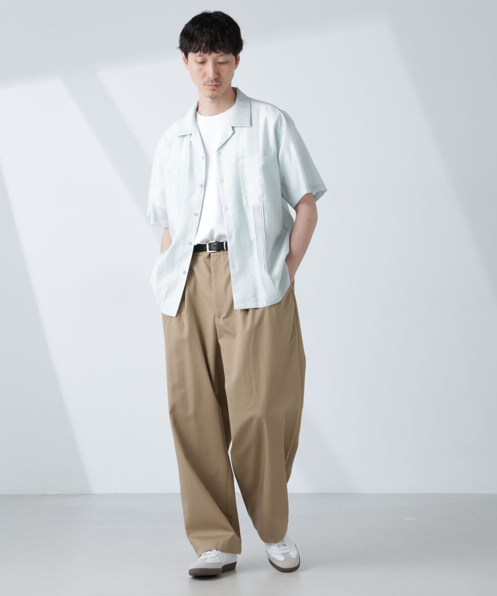 nano･universe「オープンカラーキューバシャツ」|シャツ・ブラウス|