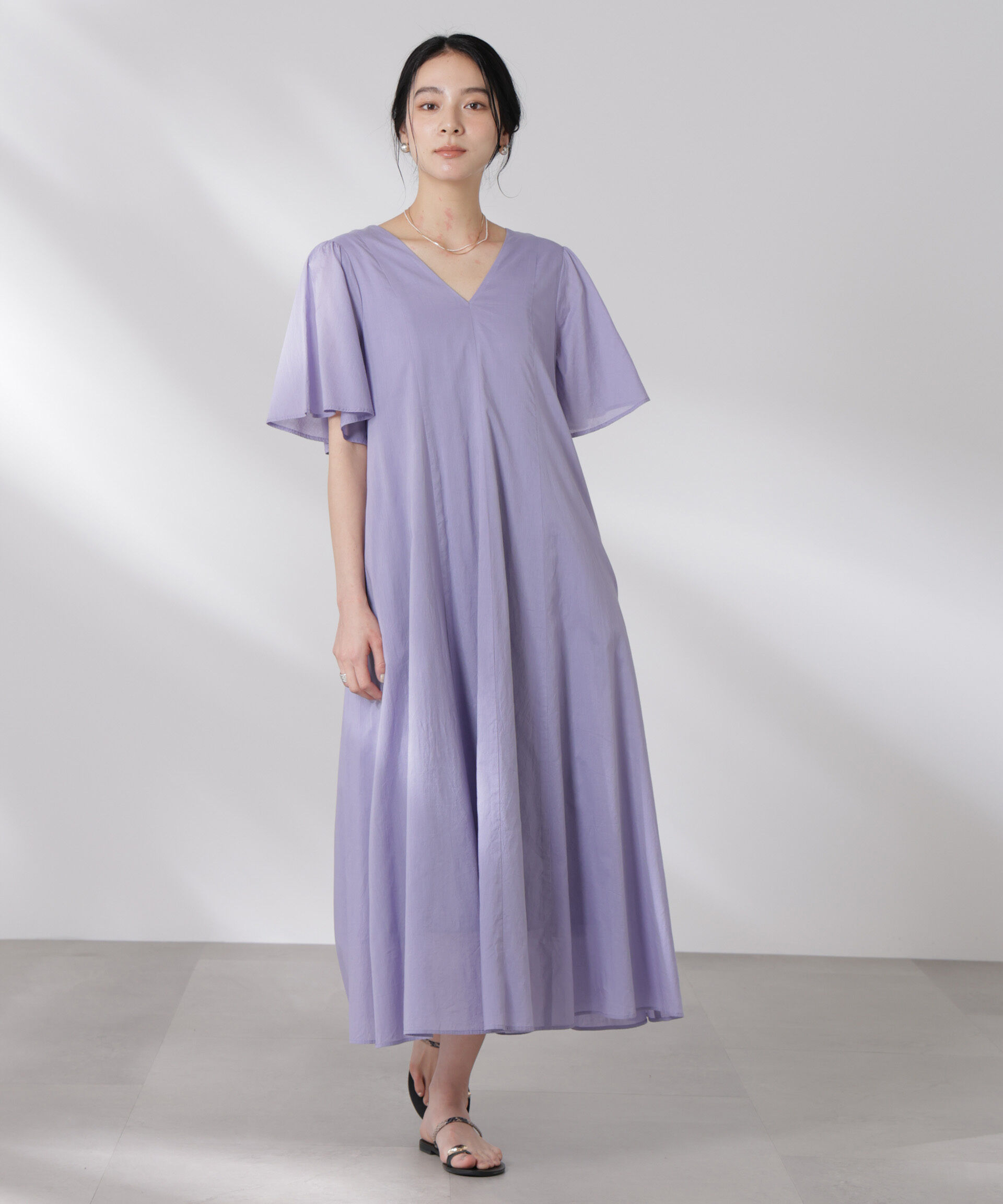 nano･universe「made in india コットンフレアワンピース」|ワンピース|