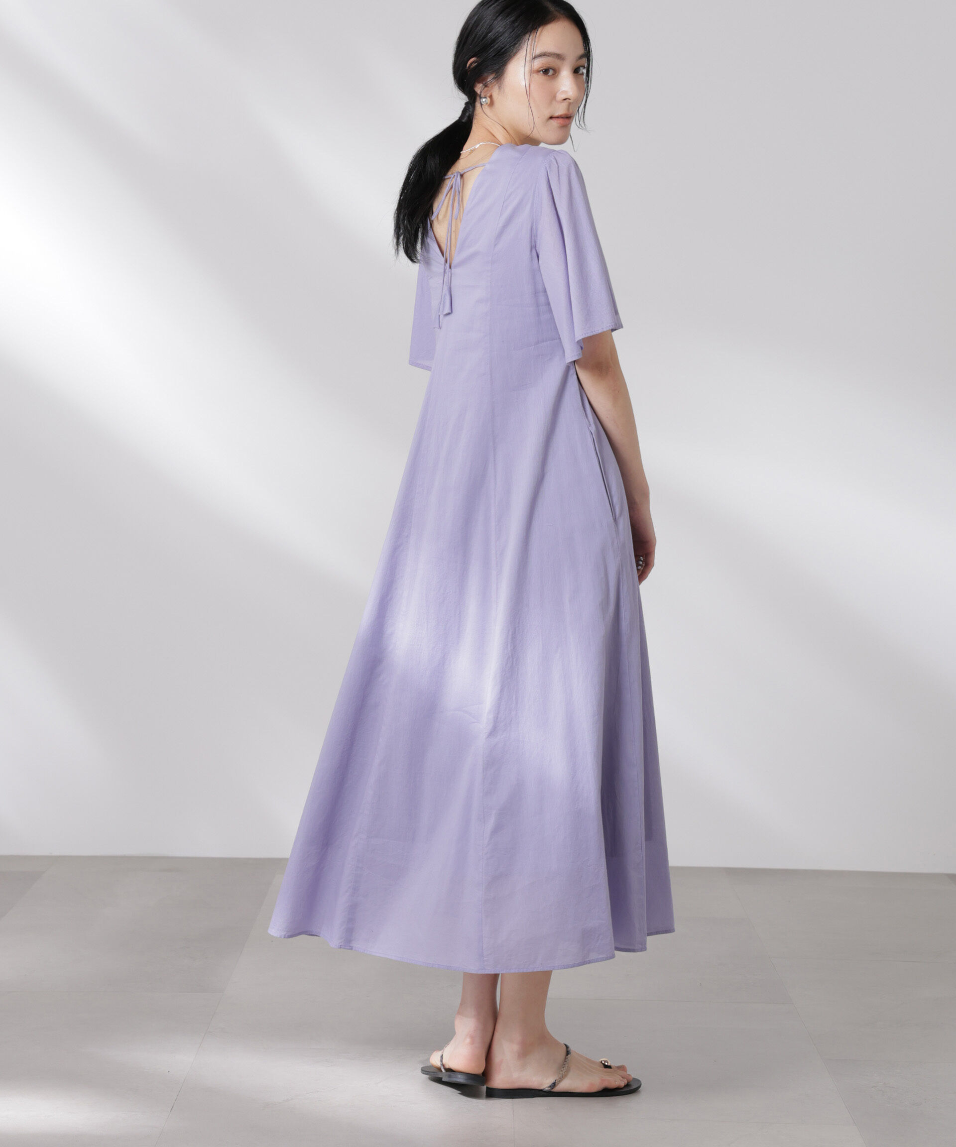 nano･universe「made in india コットンフレアワンピース」|ワンピース|