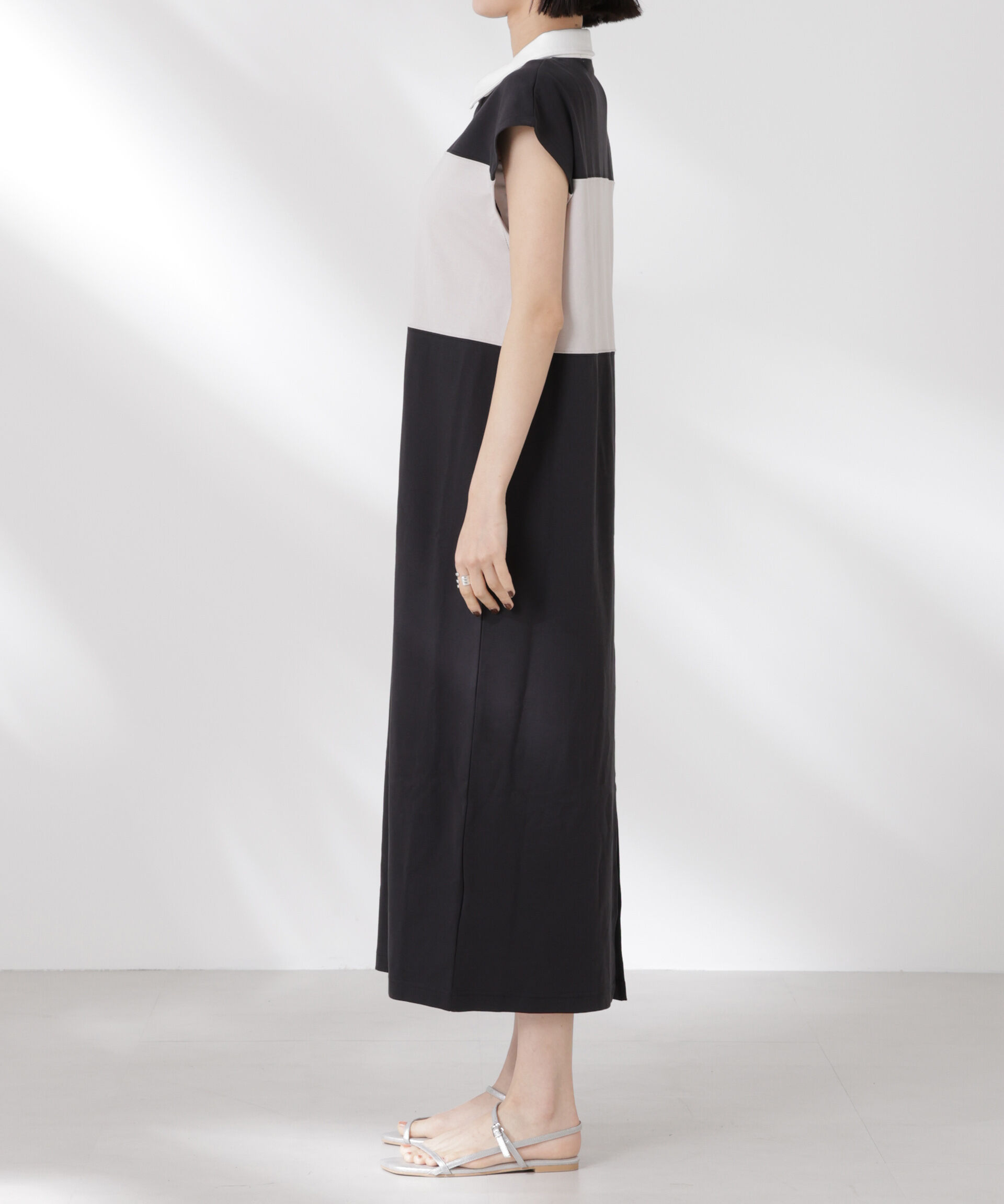 nano･universe「フレンチスリーブラガーシャツワンピース」|ワンピース|