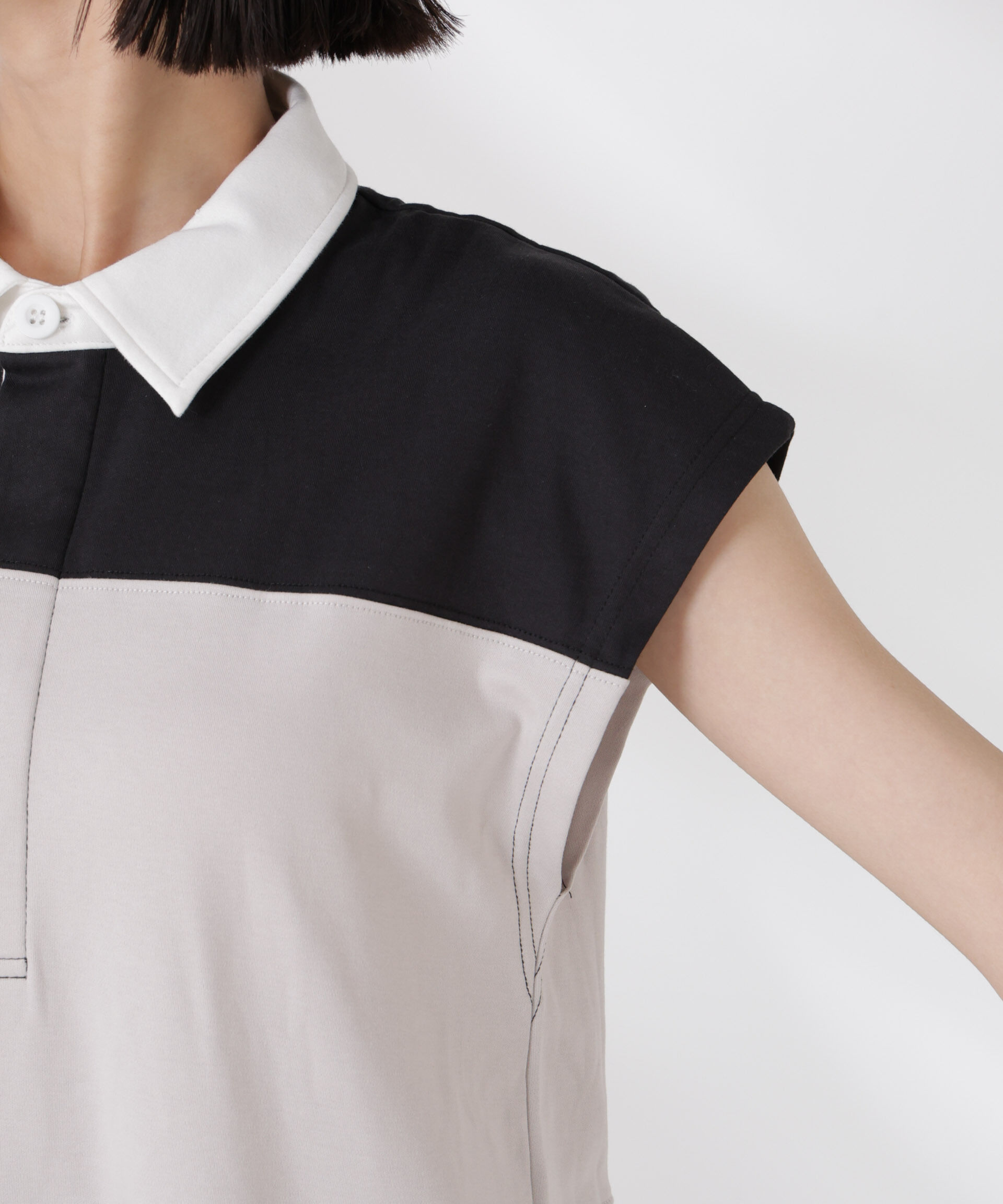 nano･universe「フレンチスリーブラガーシャツワンピース」|ワンピース|