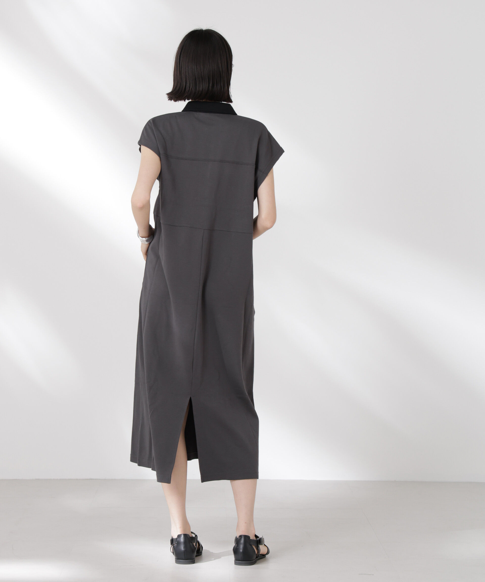 nano･universe「フレンチスリーブラガーシャツワンピース」|ワンピース|