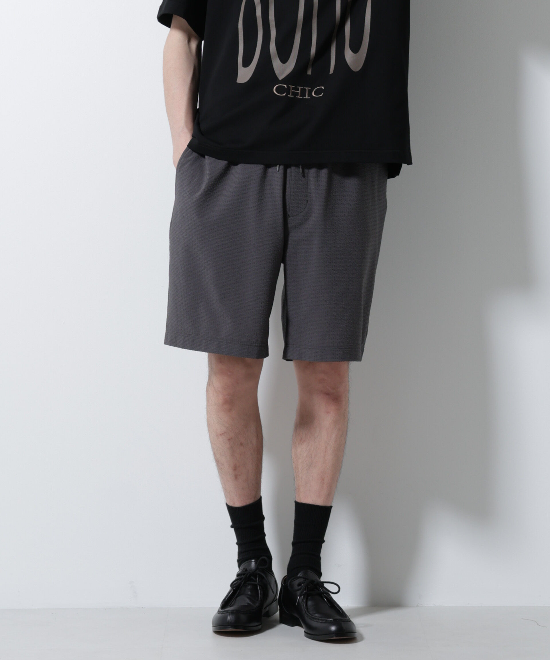 nano･universe「DotAir(R)サッカーストレッチイージーショートパンツ/吸水速乾」|チノ|