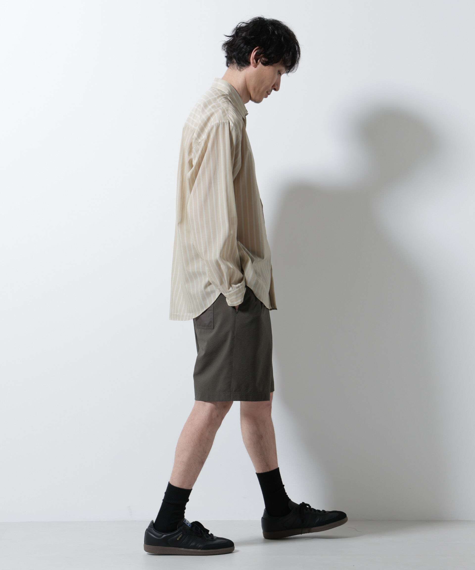 nano･universe「DotAir(R)サッカーストレッチイージーショートパンツ/吸水速乾」|チノ|