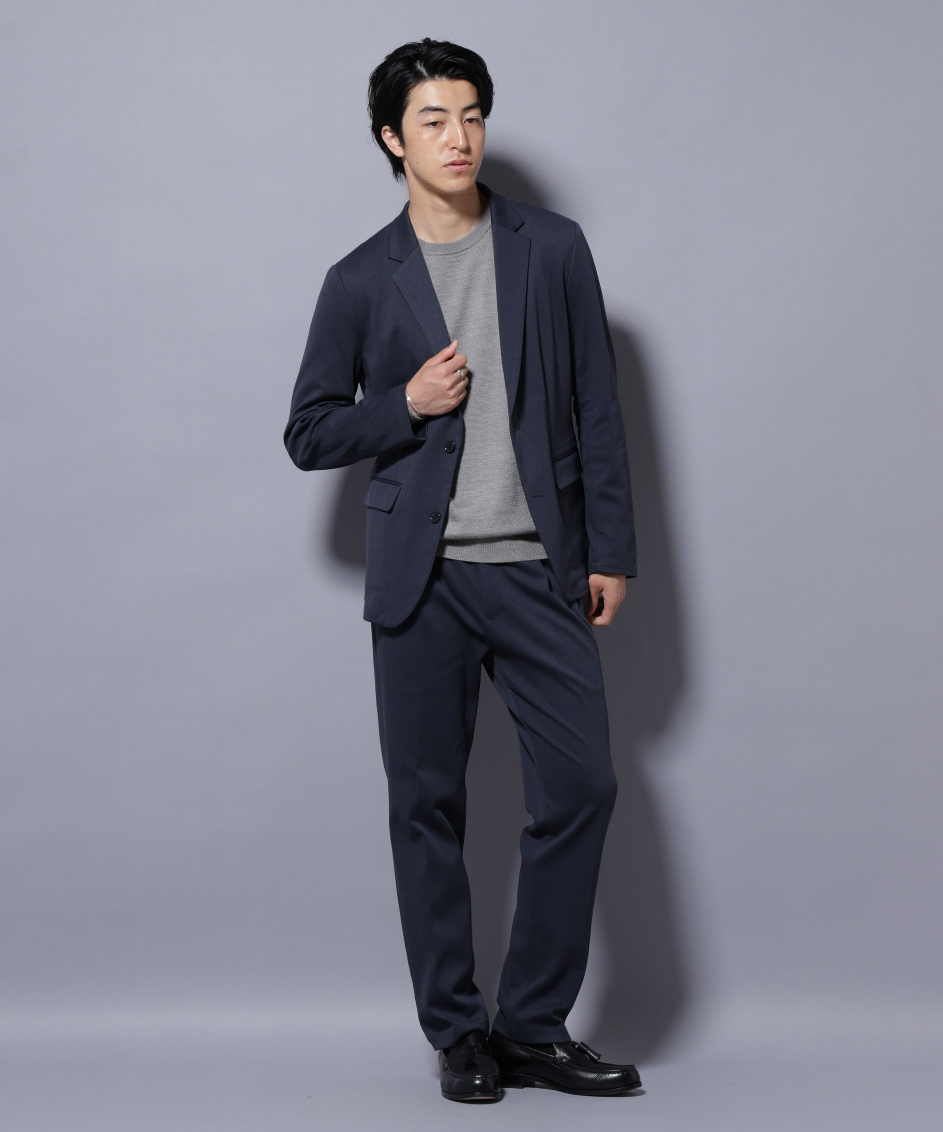 nano･universe「ストレッチカノコスラックス(セットアップ可)」|チノ|