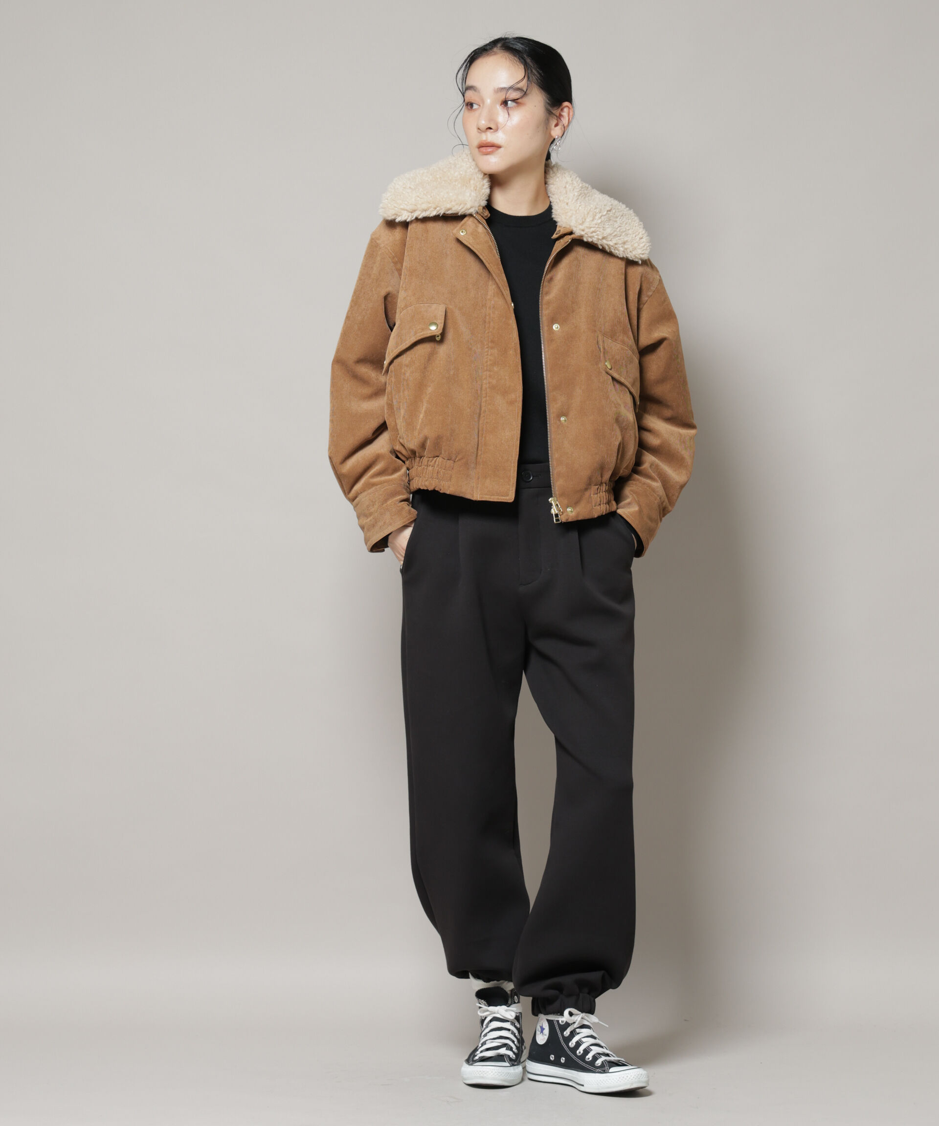 nano･universe「ダンボールジョガーパンツ」|チノ|